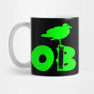 Ocean Beach Stumpy Green Mug